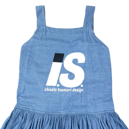 Vintage Issey Miyake I.S. Tie Back Apron Dress Womens Size S