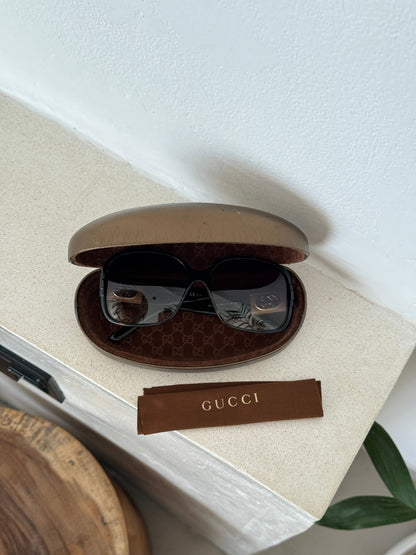 Vintage 2000s Gucci Oversized Sunglasses | O/S, Brown