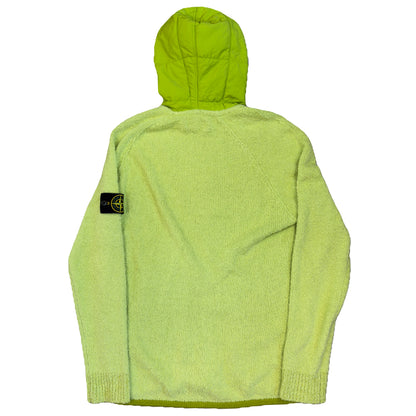 Stone Island AW/19 Knitted Hoodie In Lime Green (L) | Large, Green
