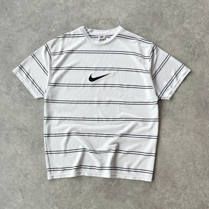 Nike RARE 1990s heavyweight striped t-shirt (L)