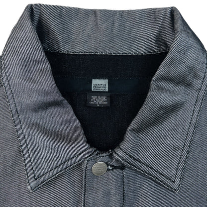 Vintage 2000s Marithe + Francois Girbaud Metallic Denim Jacket Size XL | XL, Grey