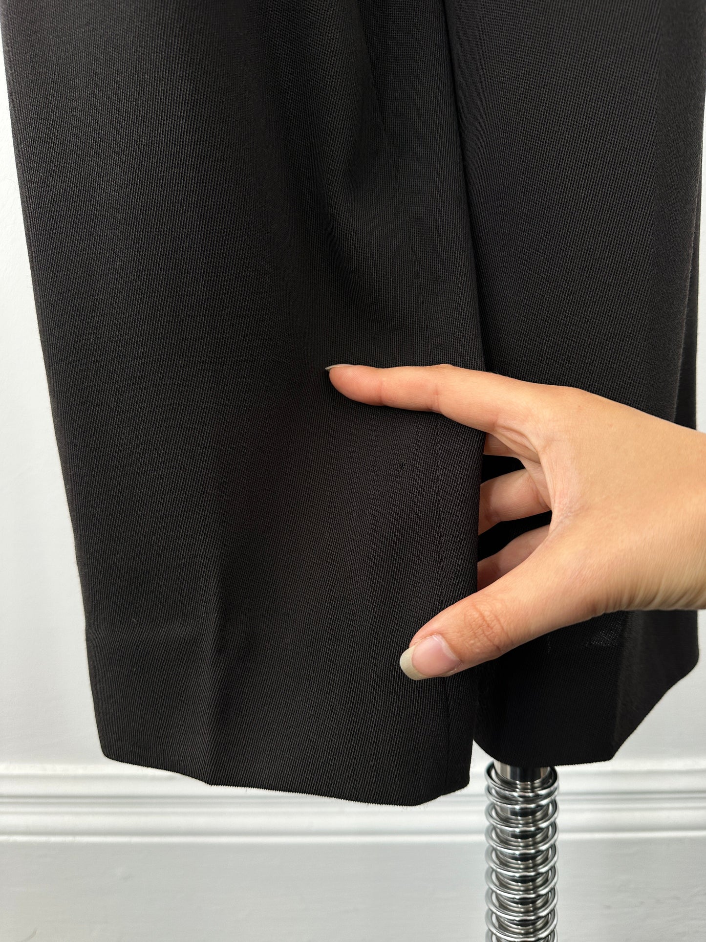 Mani 1990s Pure Wool Straight Leg Trousers - W26