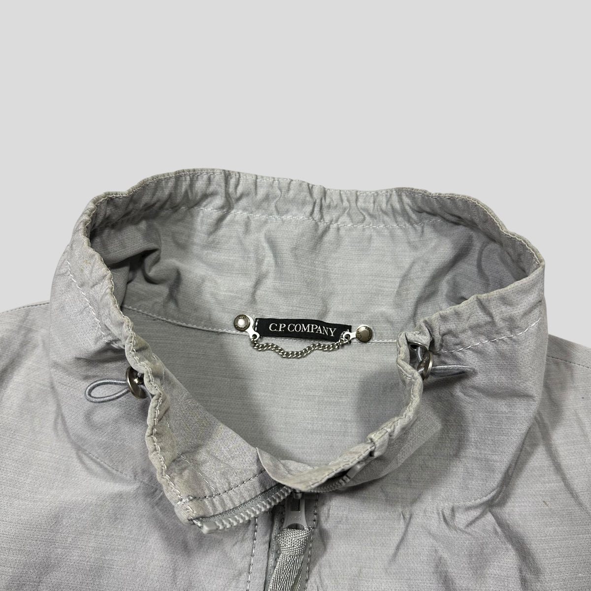 CP Company Cropped Pleated Co-nylon Jacket - IT40 (UK8) | O/S, Grey