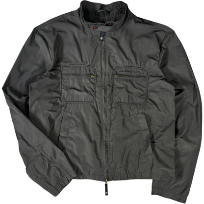 Armani Jeans 00's Dark Grey Cropped Multipocket Jacket XL | XL, Grey