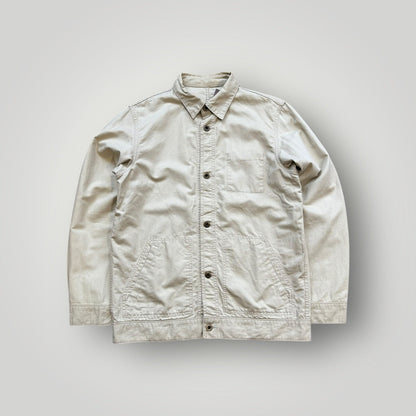 Beams Linen Mix Button Up Over Shirt M/L | Default Title, Sand