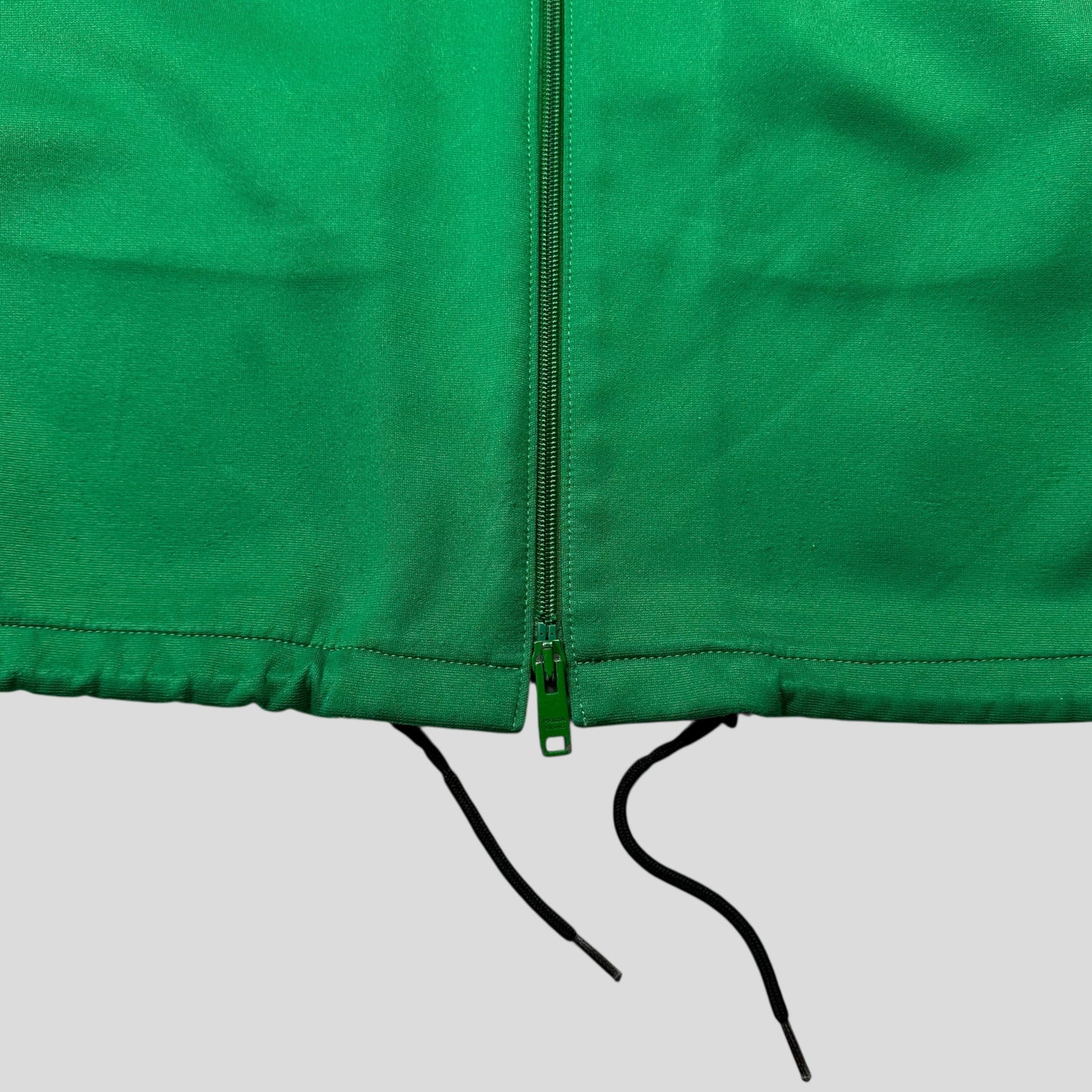 Prada 2018 Rubber Race Logo Technical Jersey Parka Jacket - XS (M)