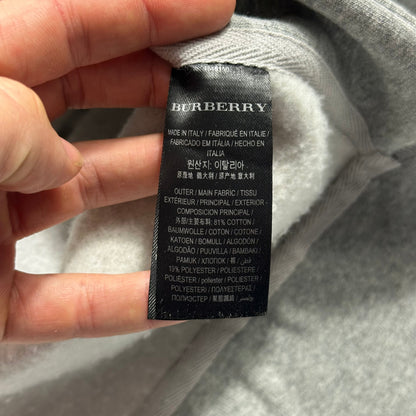 Burberry 2017 Striped Nylon Appliqué Logo Crewneck - XXL | Grey