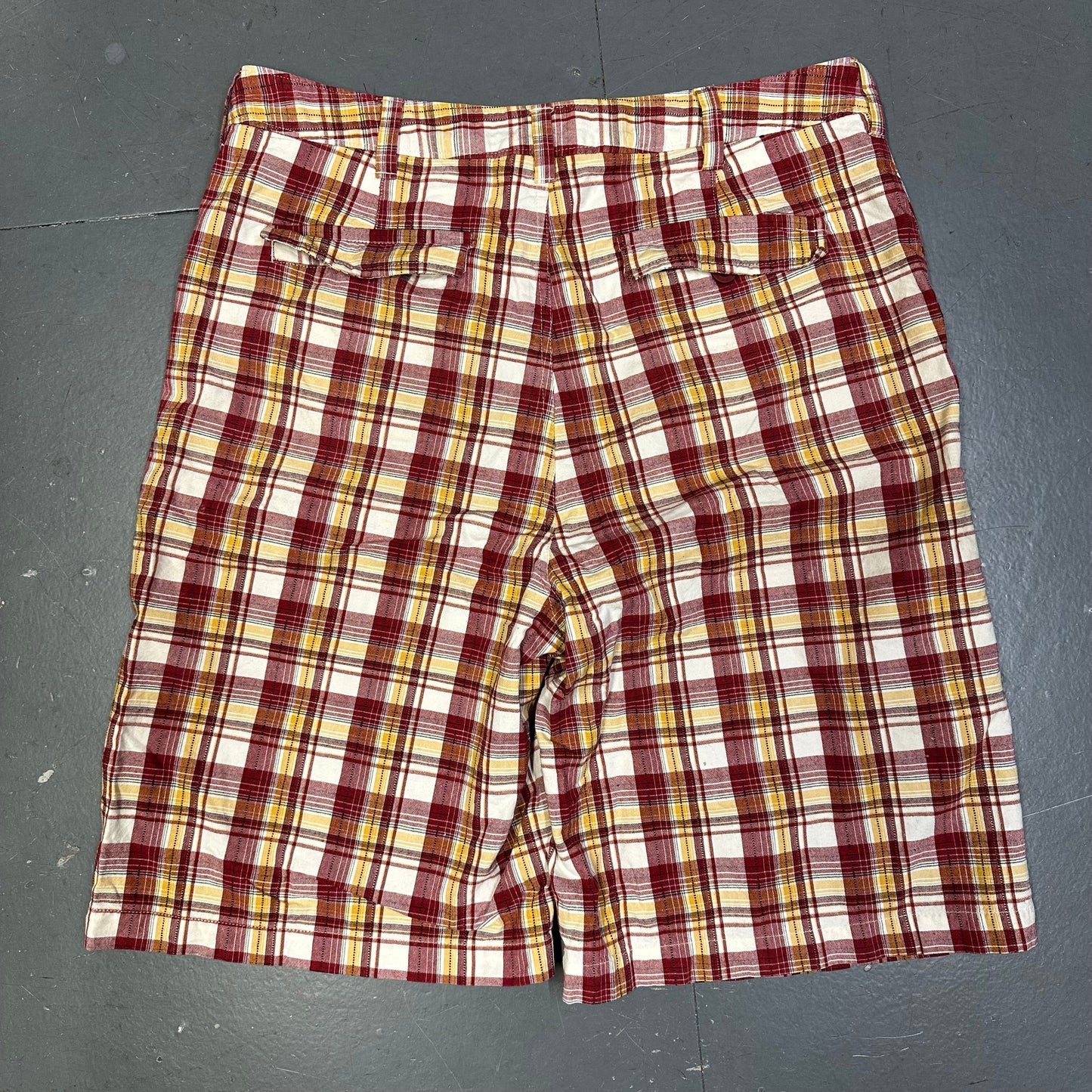 Avirex Plaid Shorts In Red ( W34 )