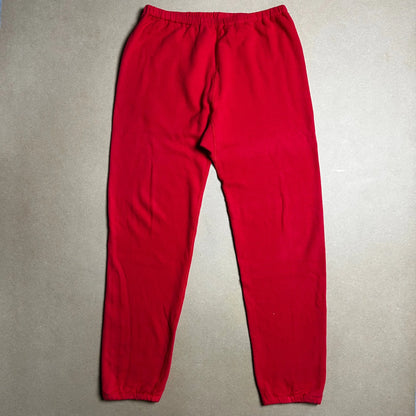 S/S 1986 Scarlet Red Square Patch Joggers