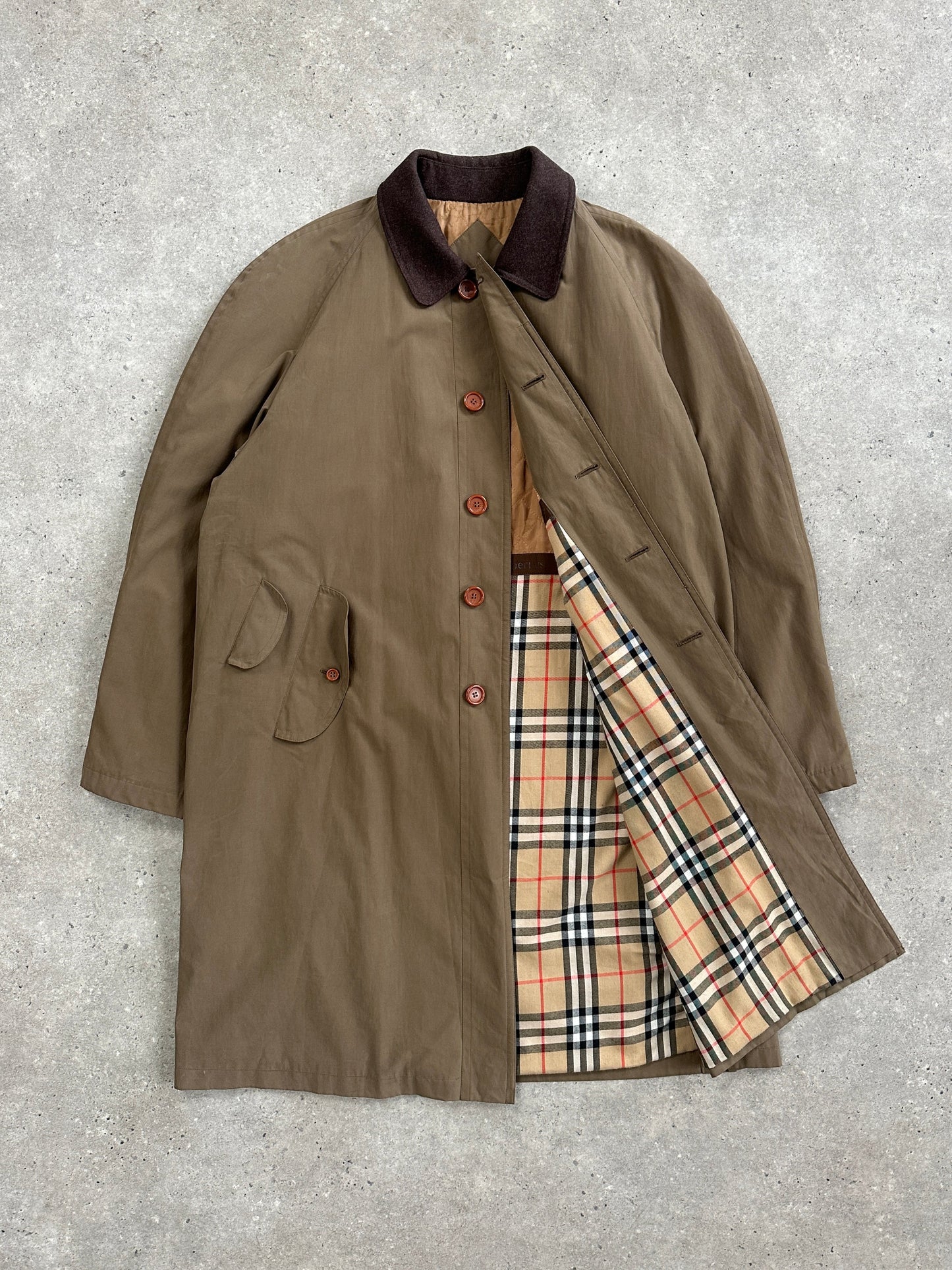 Burberry 1990s Cotton Field Trench Coat - XL/XXL