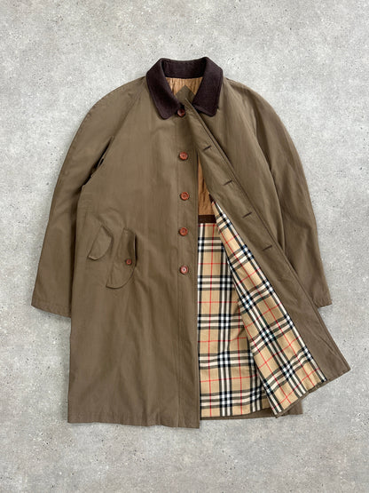 Burberry 1990s Cotton Field Trench Coat - XL/XXL
