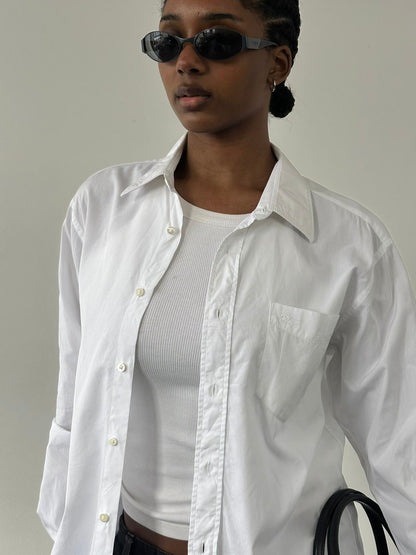 Burberry London 2000s Cotton Logo Shirt - M/L