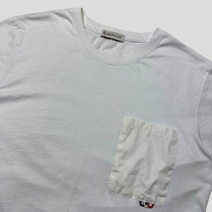 Moncler Nylon Pocket Logo T-shirt - L (M) | White