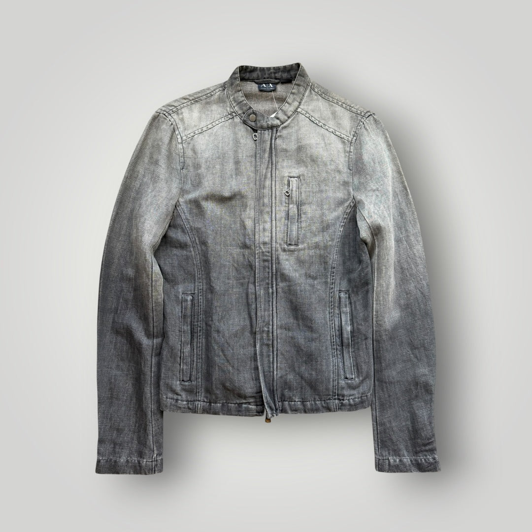 2000's Armani Exchange Gradient denim Jacket S | O/S, Black