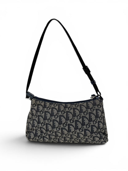 2002 Christian Dior Monogram Shoulder Bag | O/S, Navy