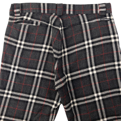 Vintage Dolce & Gabbana 'Burberry' Tartan Wool Trousers Size W33