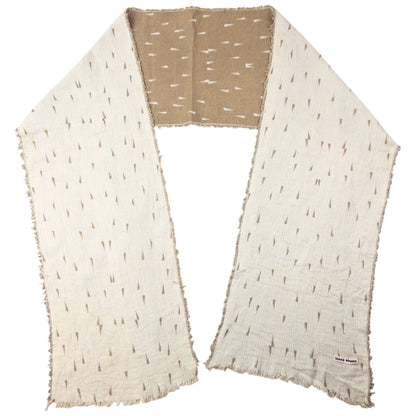 Vintage 80s Issey Miyake Pattern Scarf | O/S, Beige