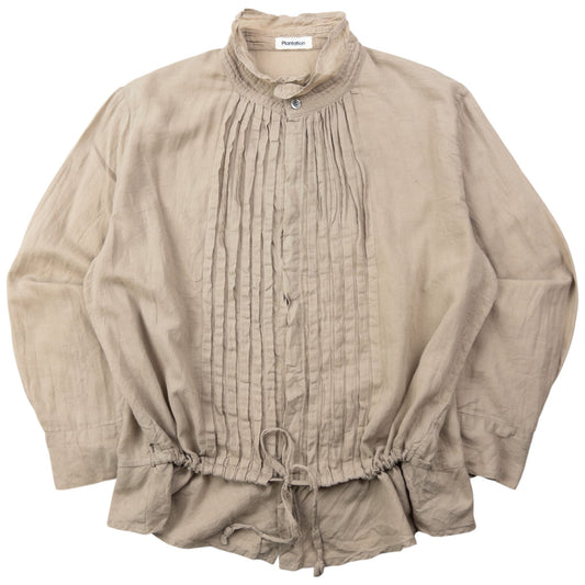 Vintage 90s Plantation By Issey Miyake Blouse Shirt Womens Size S | Small, Beige