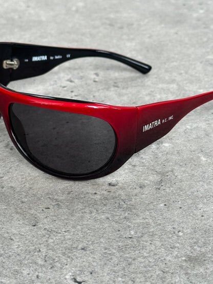 Vintage 2000s Shield Wrap Logo Sunglasses