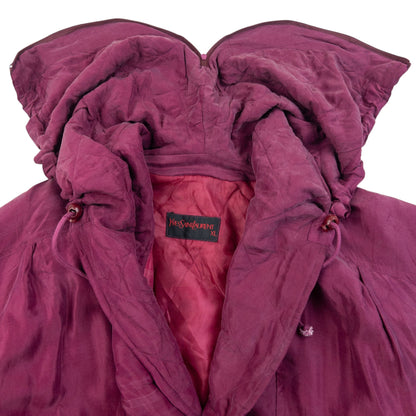 Vintage 80s YSL Yves Saint Laurent Button Up Jacket Size L | Large, Purple