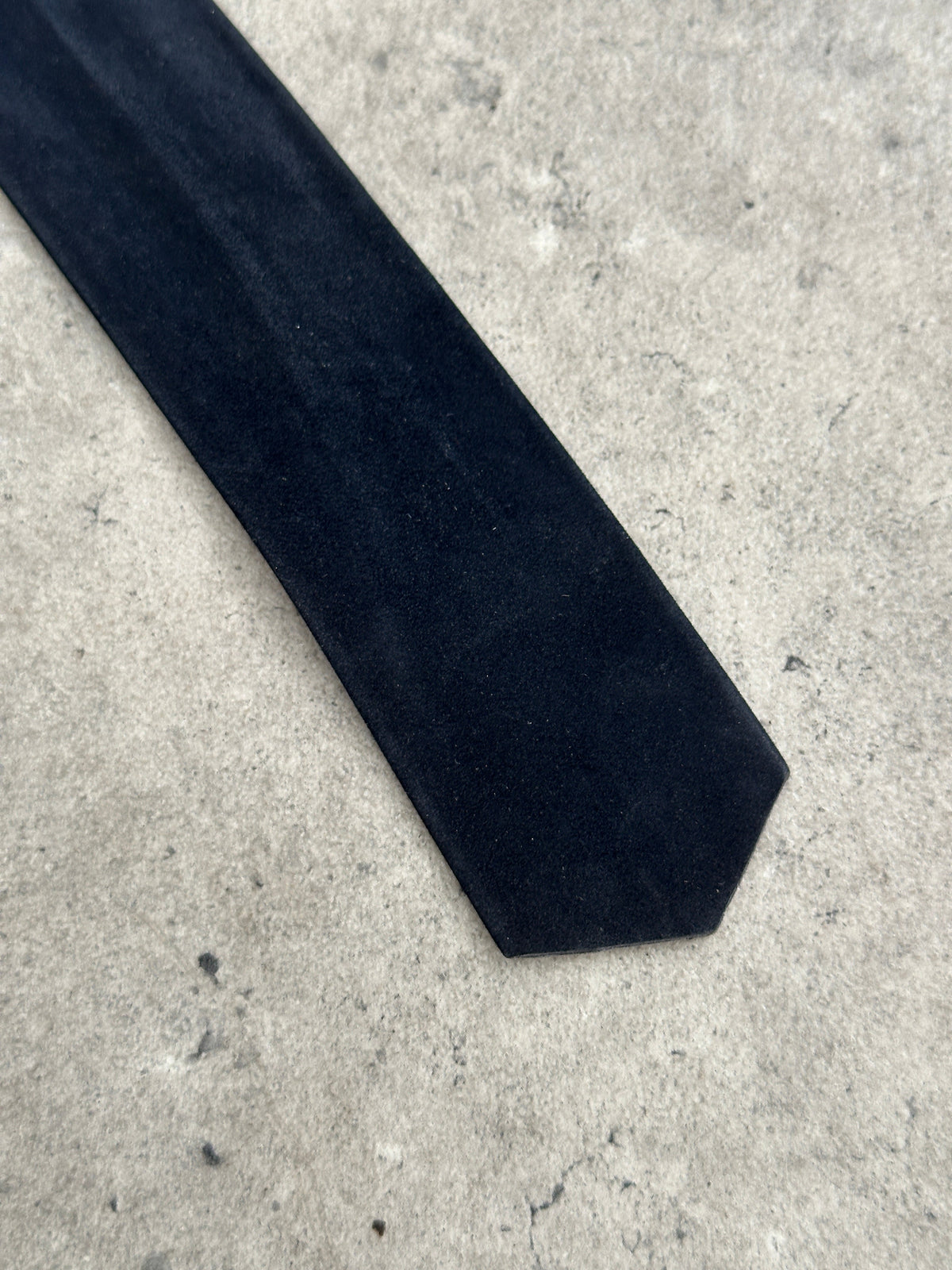 Vintage 1990s Suede Skinny Tie