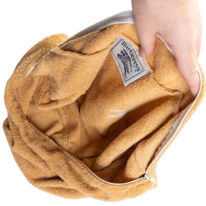 Vintage Burberry Terry Cloth Hobo Shoulder Bag