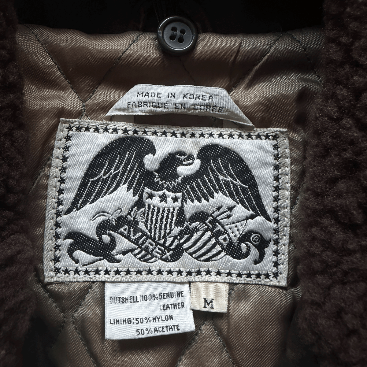 Avirex 1980's G-1 Heavyweight Leather Flight Jacket - M / L | Medium, Brown