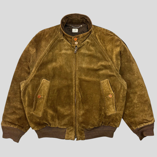 CP Company 1989 Ideas Suede Pelle Leather Quilted G-9 Flight Jacket - IT48 (L/XL) | Default Title, Multicoloured