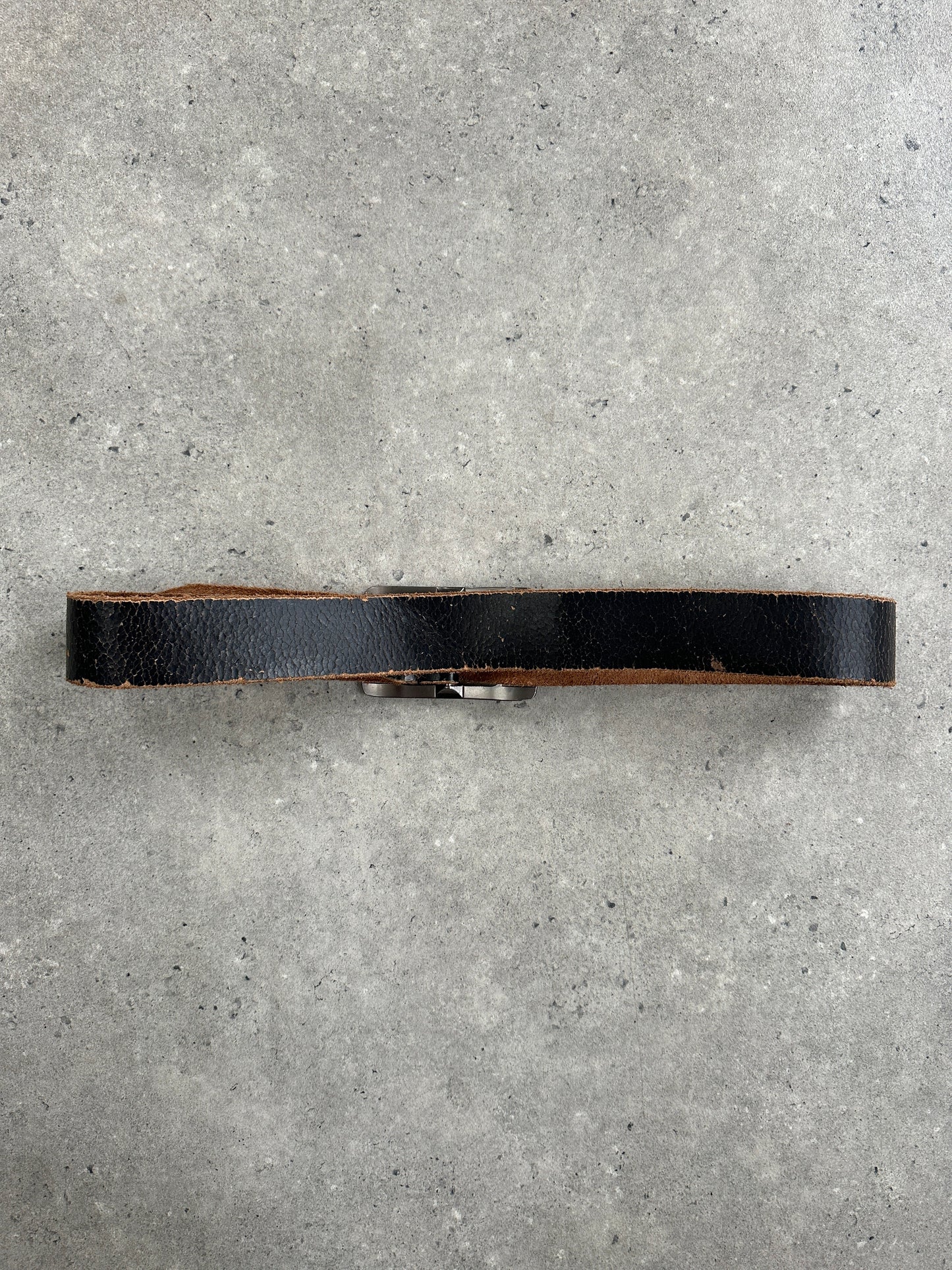 Vintage 1990s Distressed Leather Belt - W34-38