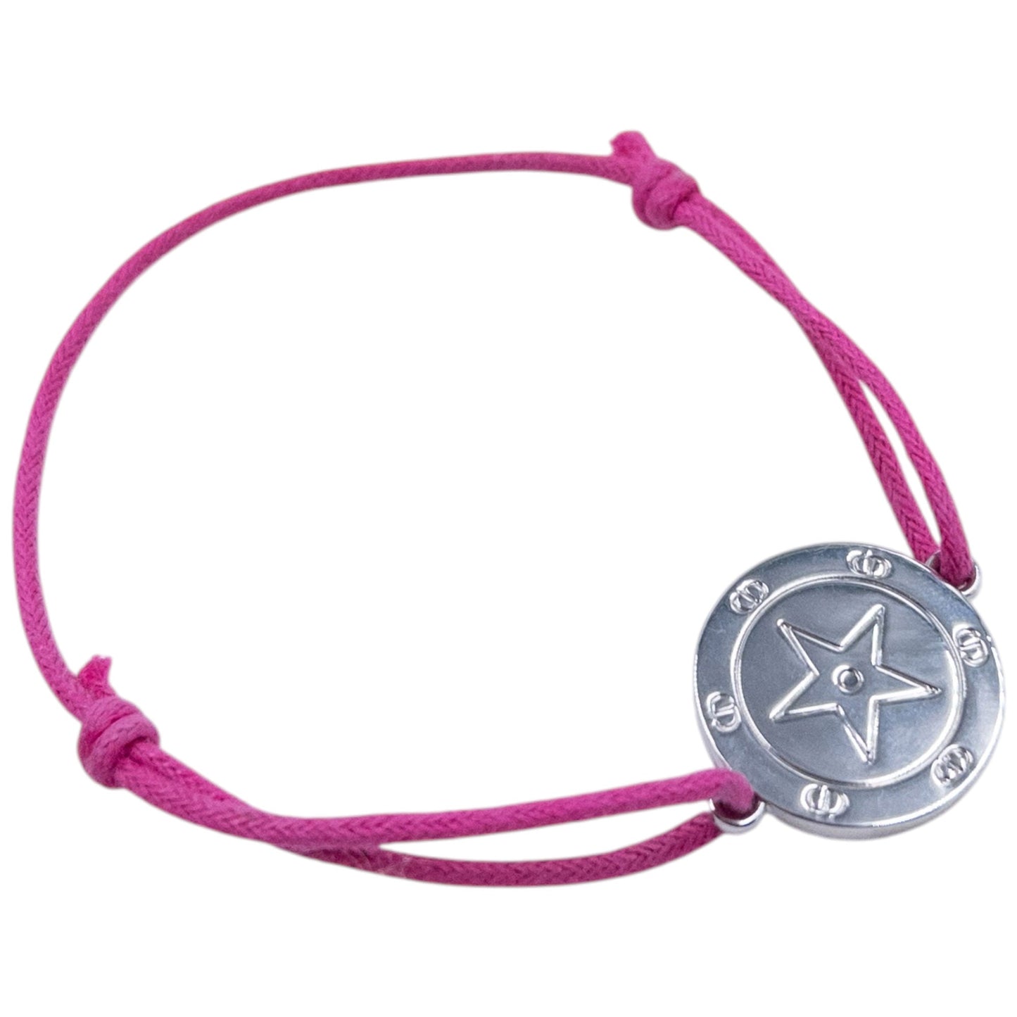 Vintage 2000s Dior Embossed Token Charm Bracelet | O/S, Pink