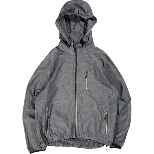 Nike 00’s Full Zip Hooded Cotton Jacket L | Large, Grey
