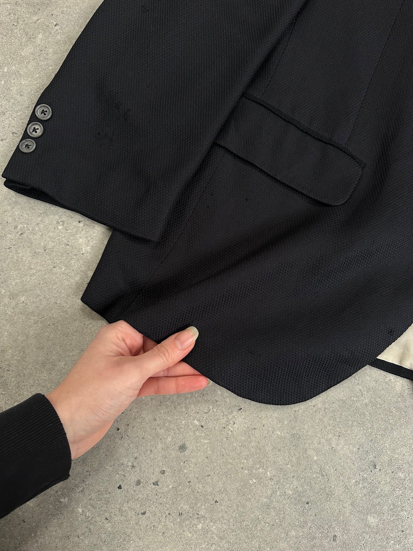 Burberry 1990s Pure Silk Single Breasted Blazer - 46R/XL