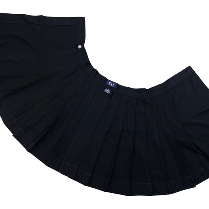 Vintage 90s GAP Pleated Wrap Mini Skirt Womens Size W24 | W24, Black