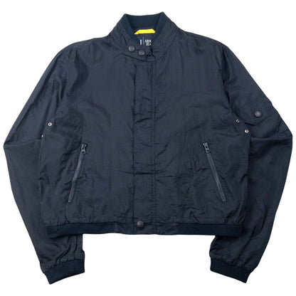 Vintage 90s Armani Jeans Eyelet Jacket Size S | Small, Black