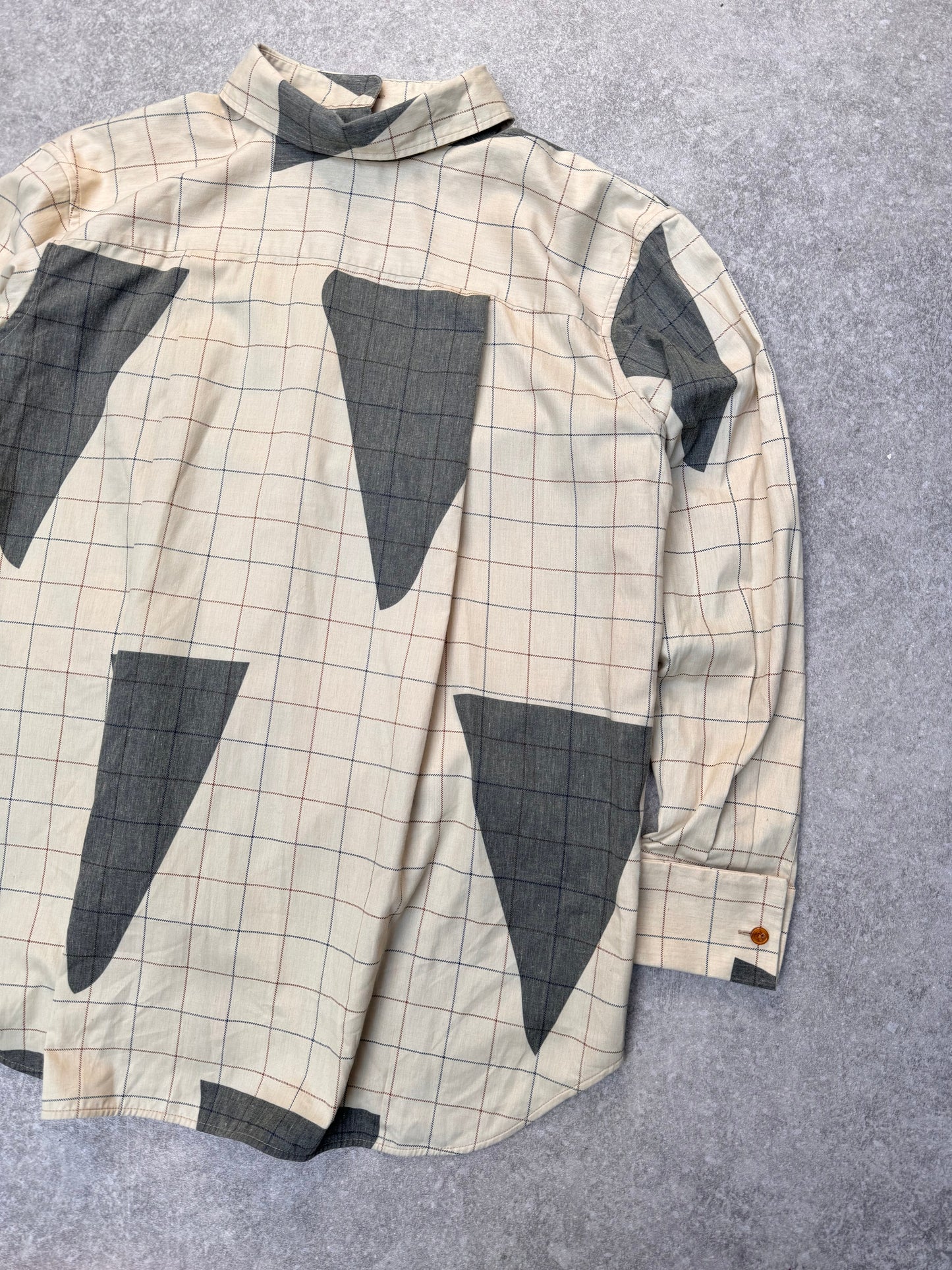 Vivienne Westwood Red Label Plaid Reverse Button Down Shirt