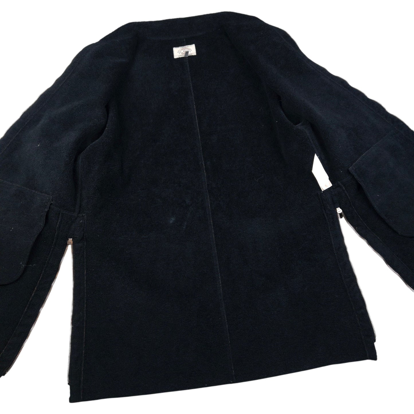 Vintage Armani Jeans Fleece Lined Velour Jacket Womens Size XL