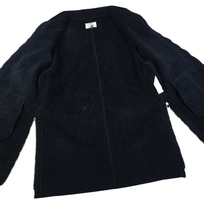 Vintage Armani Jeans Fleece Lined Velour Jacket Womens Size XL