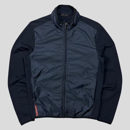 Prada 2016 Red Tab Nylon Panelled Track Jacket - M
