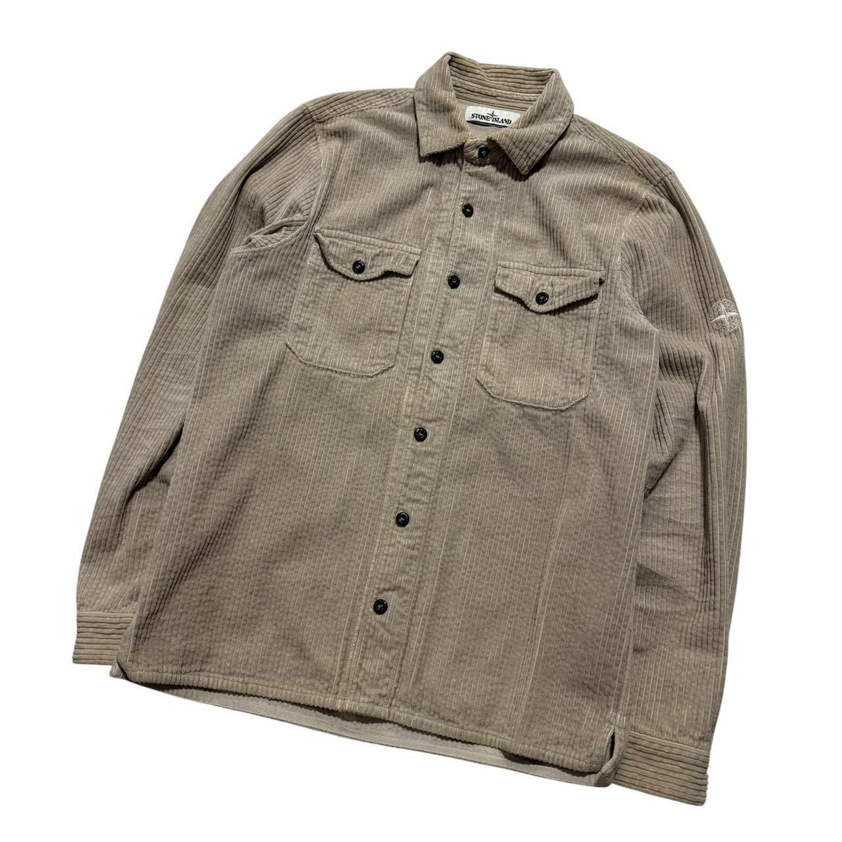 Stone Island Heavy Corduroy Shirt | Small, Beige