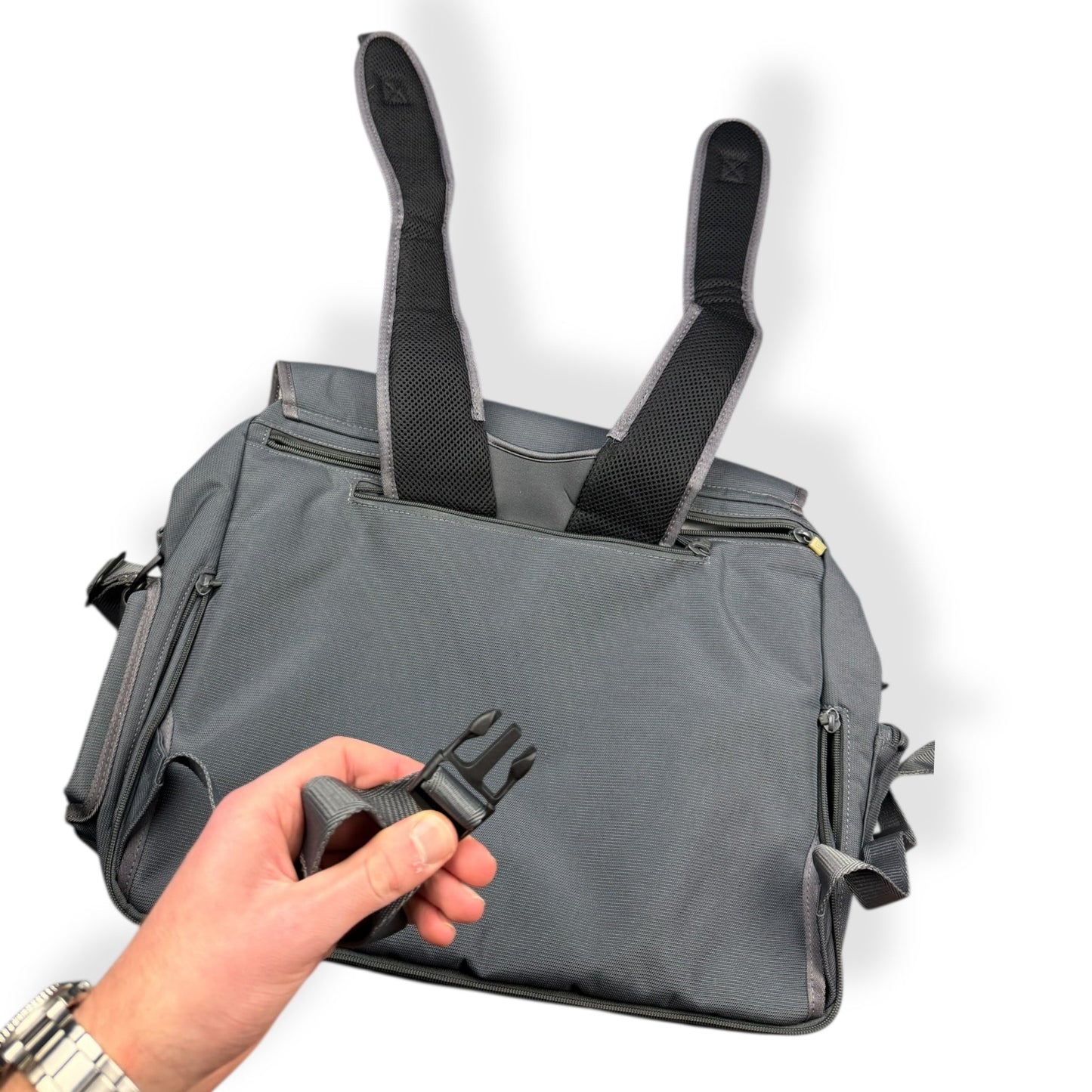 2000's Burton Analog Softshell Messenger Bag | O/S, Grey