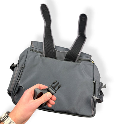 2000's Burton Analog Softshell Messenger Bag | O/S, Grey