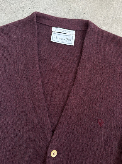 Christian Dior 1990s Knit Logo Cardigan - S