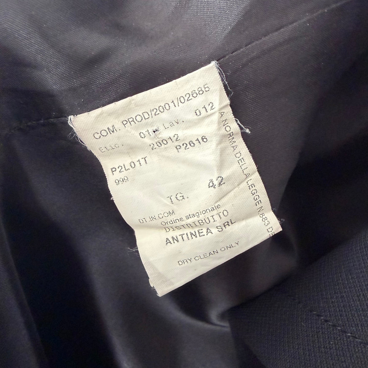 fw2001 emporio armani runway wool trenchcoat | O/S, Black