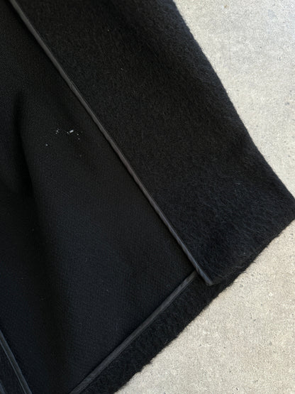 Vintage 1990s Wool Mohair High Neck Coat - M