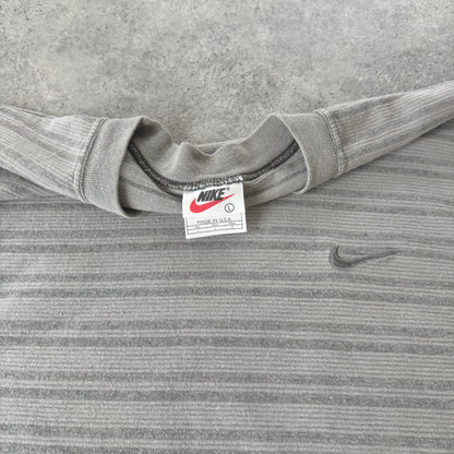 Nike RARE 1990s heavyweight striped t-shirt (L)