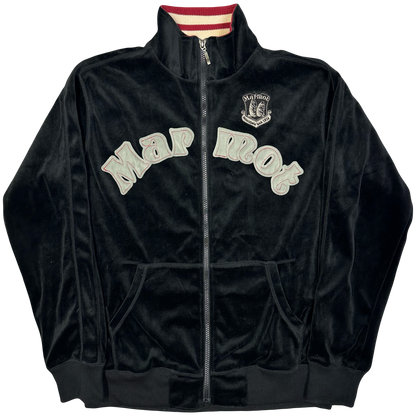 Marmot Velour Zip Up Sweatshirt In Black ( S )