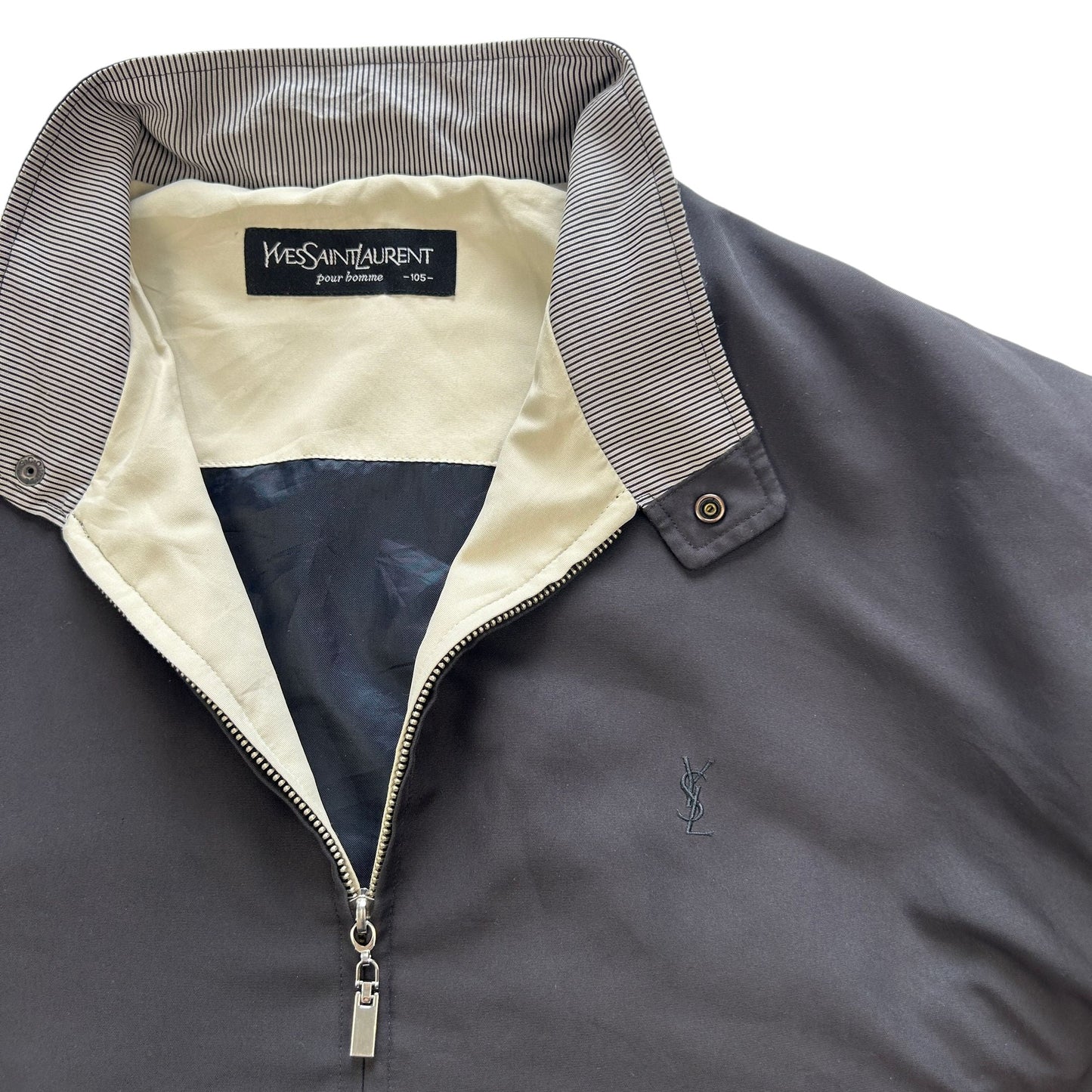 Vintage YSL Yves Saint Laurent Harrington Jacket Size XL