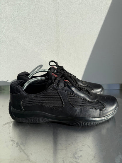 Prada Sport 00s Leather & Mesh America's Cups | 10, Black