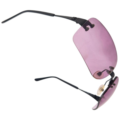 Vintage 2000s Chanel Rimless Sunglasses | O/S, Black
