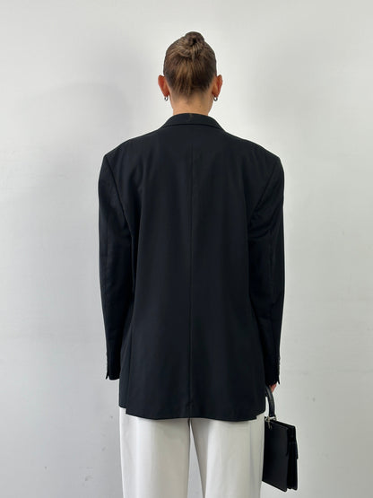 Yves Saint Laurent Pour Homme 1990s Pure Wool Single Breasted Blazer - 42R/XL